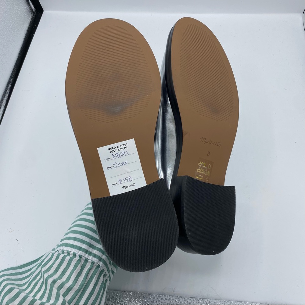 Madewell Vernon Loafers Silver Metallic - Picture 5 of 6